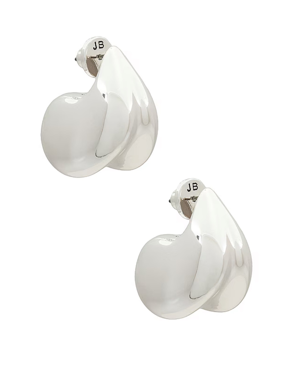 Jenny Bird Silver Nouveaux Puff Earrings
